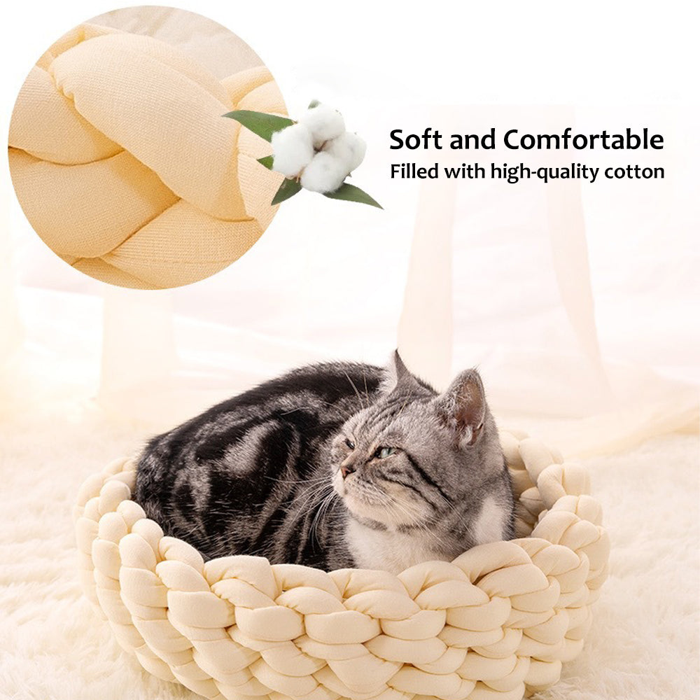 Chunky Knit Pet Bed
