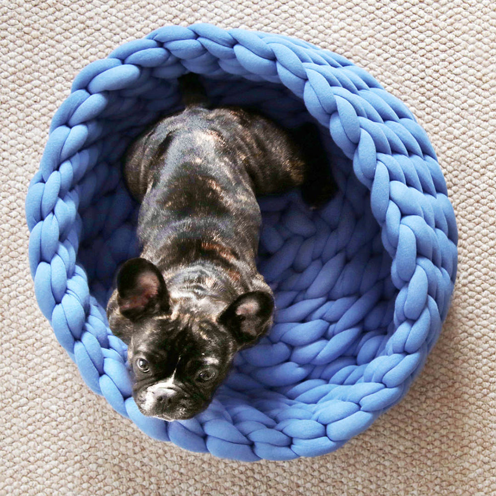 Chunky Knit Pet Bed