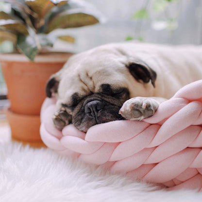 Chunky Knit Pet Bed