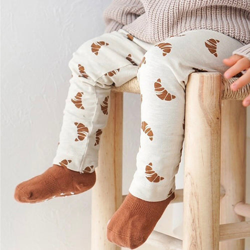 2pcs Floral Allover Long-sleeve Baby Set