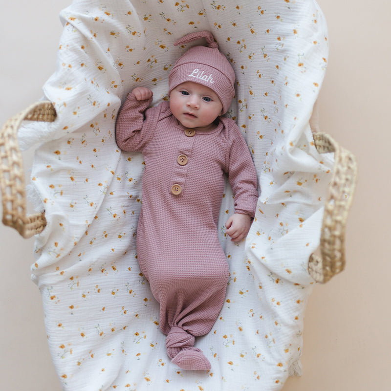 Gauze Muslin Blossom with Fringe Blanket