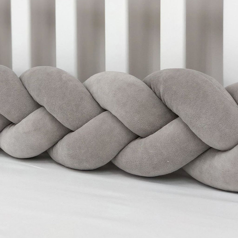 3-Knotted Custom Handmade Bedding Long Cushion Crib Padding