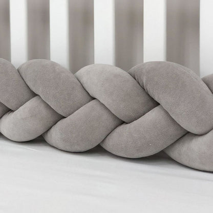 3-Knotted Custom Handmade Bedding Long Cushion Crib Padding