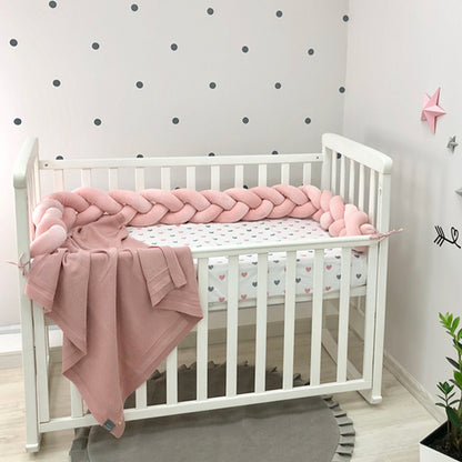 3-Knotted Custom Handmade Bedding Long Cushion Crib Padding