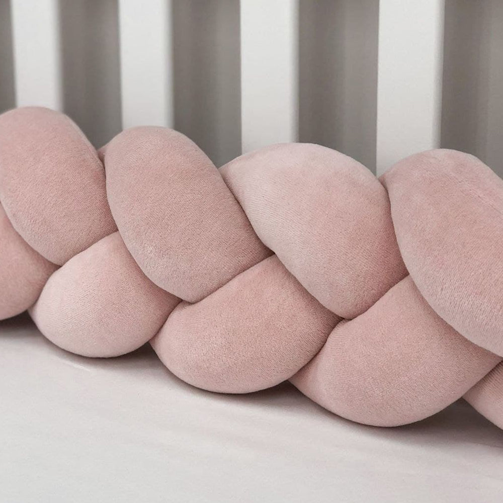 3-Knotted Custom Handmade Bedding Long Cushion Crib Padding