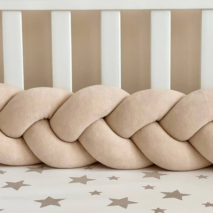 3-Knotted Custom Handmade Bedding Long Cushion Crib Padding