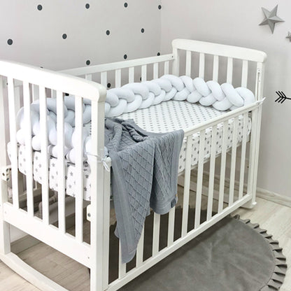 3-Knotted Custom Handmade Bedding Long Cushion Crib Padding