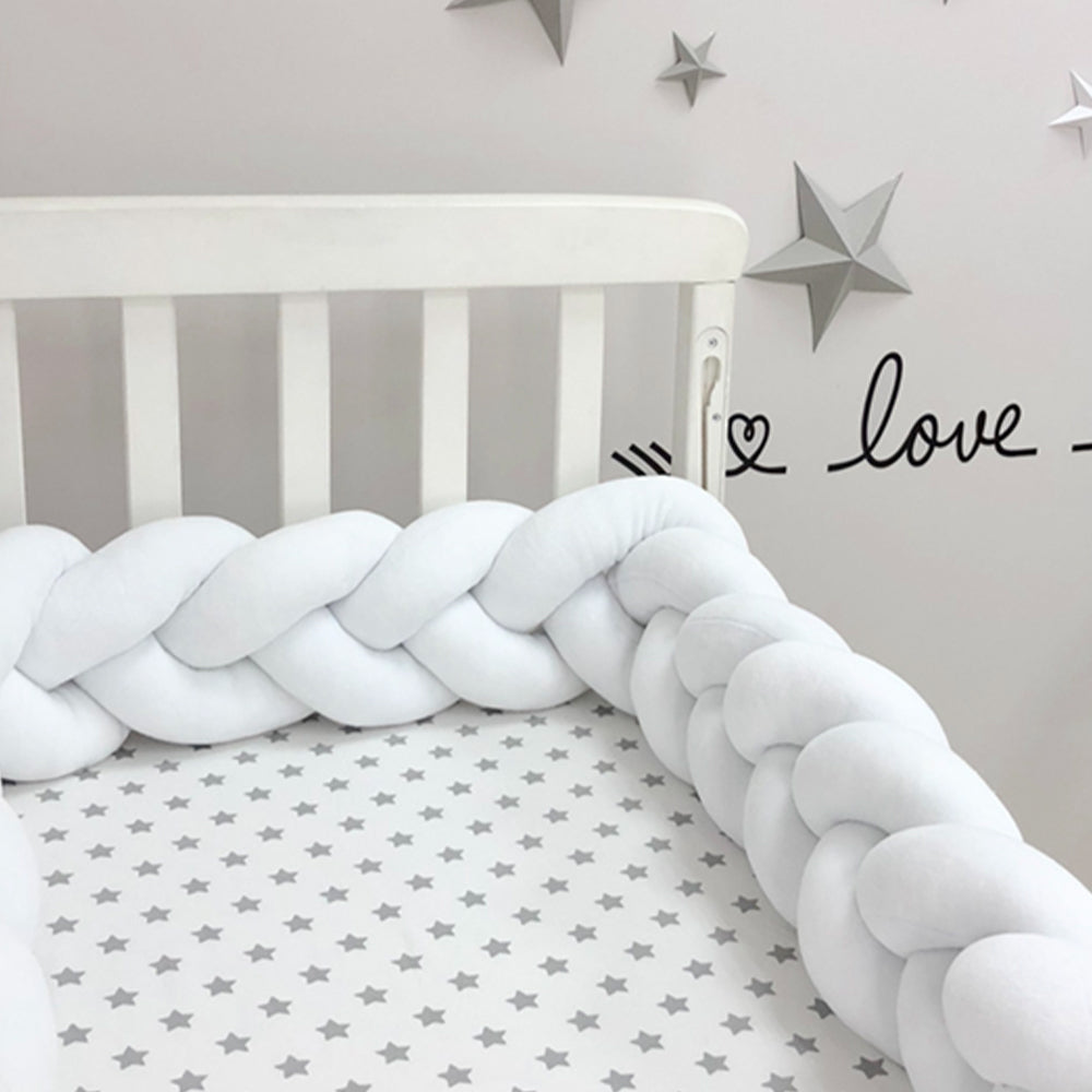 3-Knotted Custom Handmade Bedding Long Cushion Crib Padding