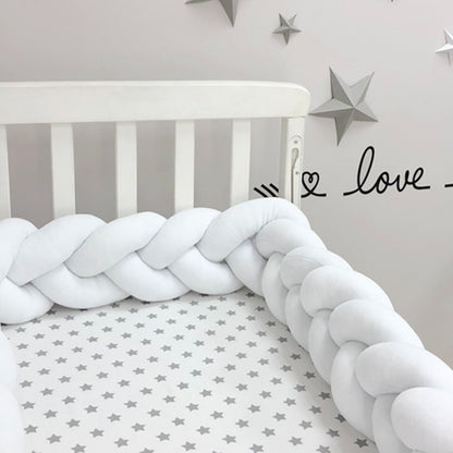 3-Knotted Custom Handmade Bedding Long Cushion Crib Padding