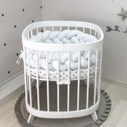 3-Knotted Custom Handmade Bedding Long Cushion Crib Padding