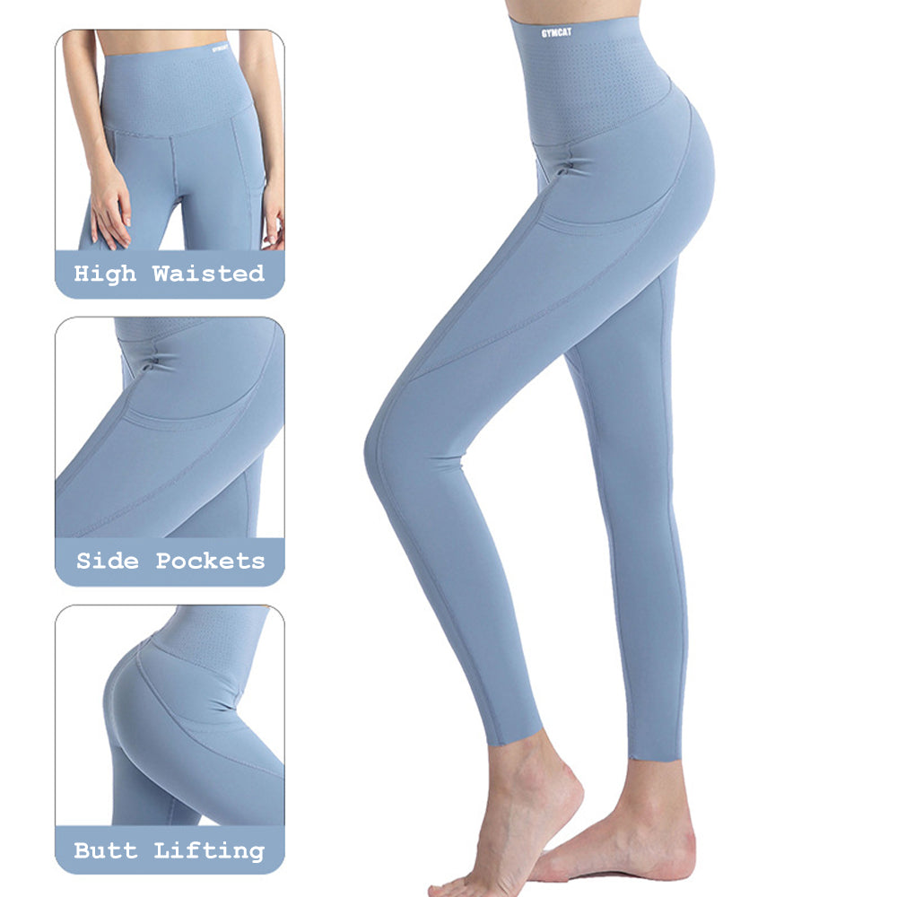 Pantalon taille haute avec poches