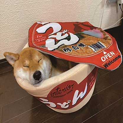 Japanese Cup Noodle Design Pet Bed