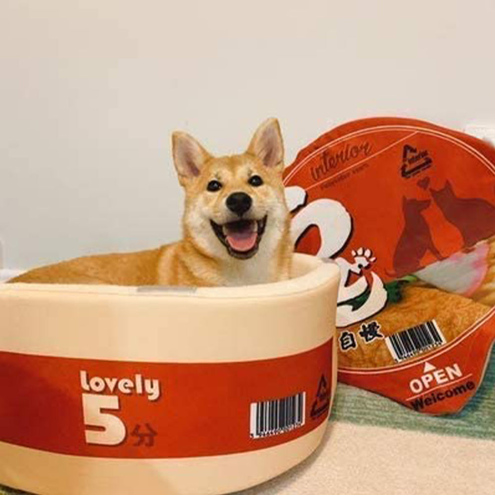 Japanese Cup Noodle Design Pet Bed