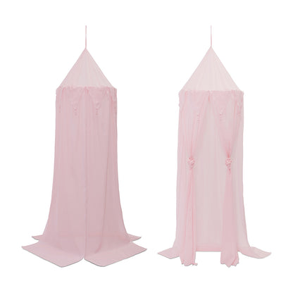 Pennant Chiffon Tassel Kids Bed Canopy