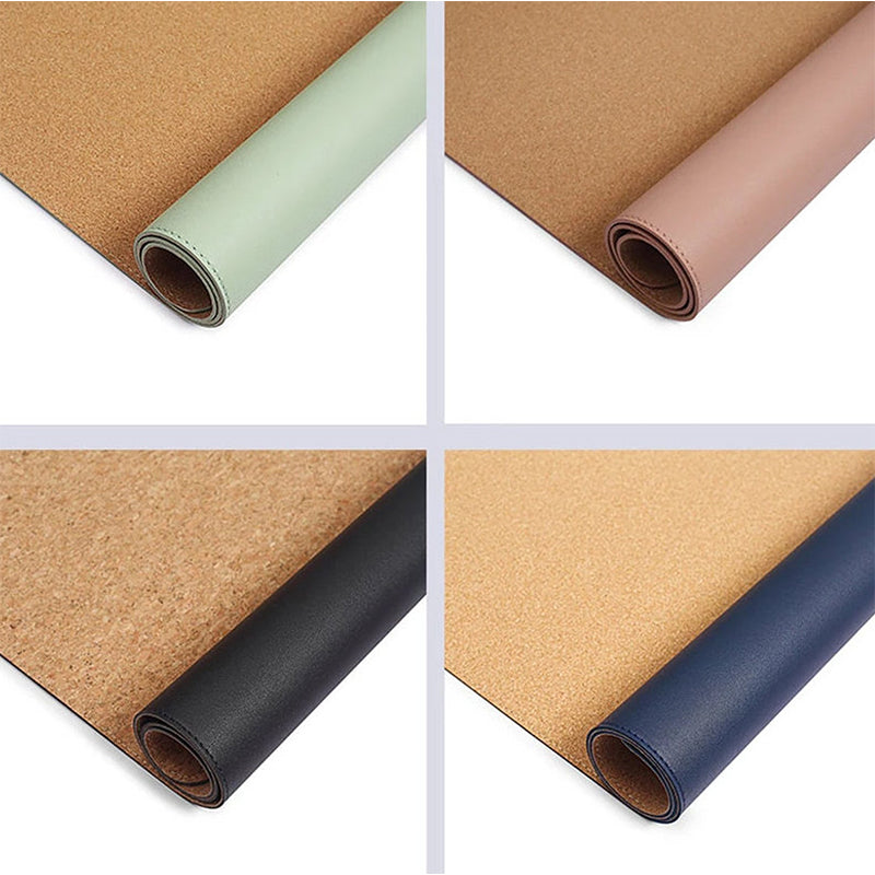 Leather & Cork Desk Pad Protector