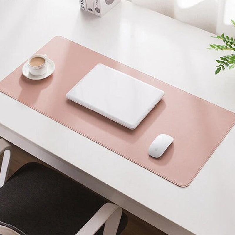 Leather & Cork Desk Pad Protector