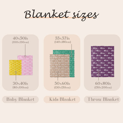 Name Blanket Personalized for Baby & Adult