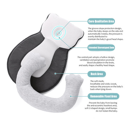 Chaise longue portative à tête plate pour bébé 