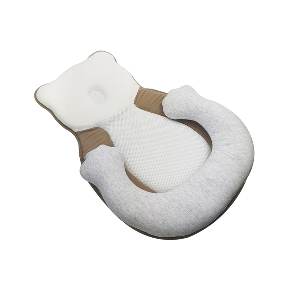 thumbnail image 2 of Cococu Baby Head Pillow Upgraded Flat Head Pillow, Baby Neck Support For Carseat Soft And Breathable Ergonomic Design, White 2 of 12