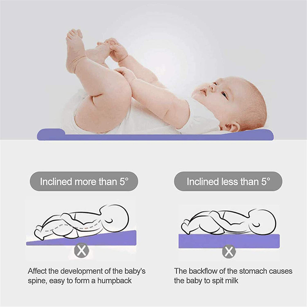 Chaise longue portative à tête plate pour bébé 
