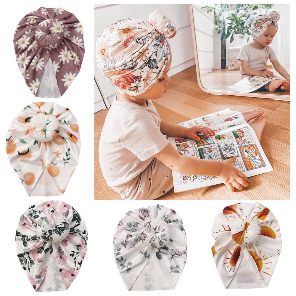 Retro Floral Baby Swaddle Set