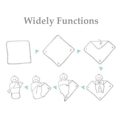Retro Floral Baby Swaddle Set