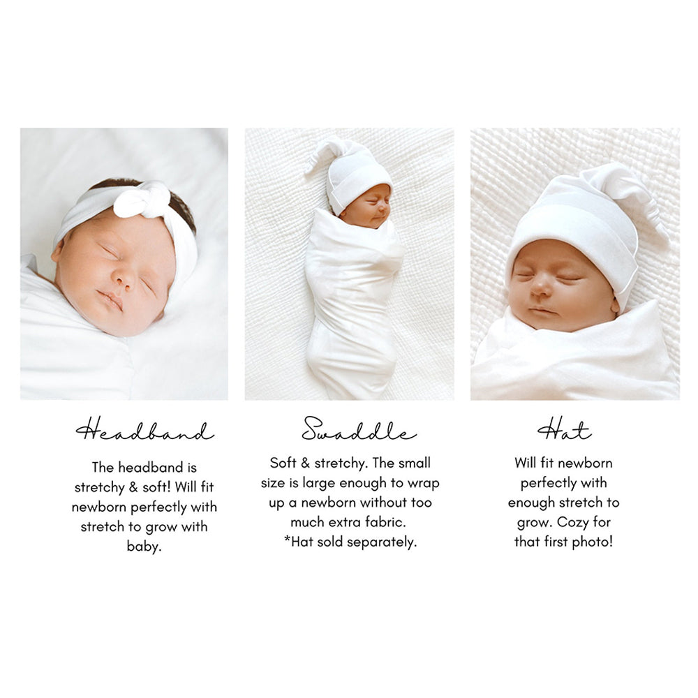 Retro Floral Baby Swaddle Set