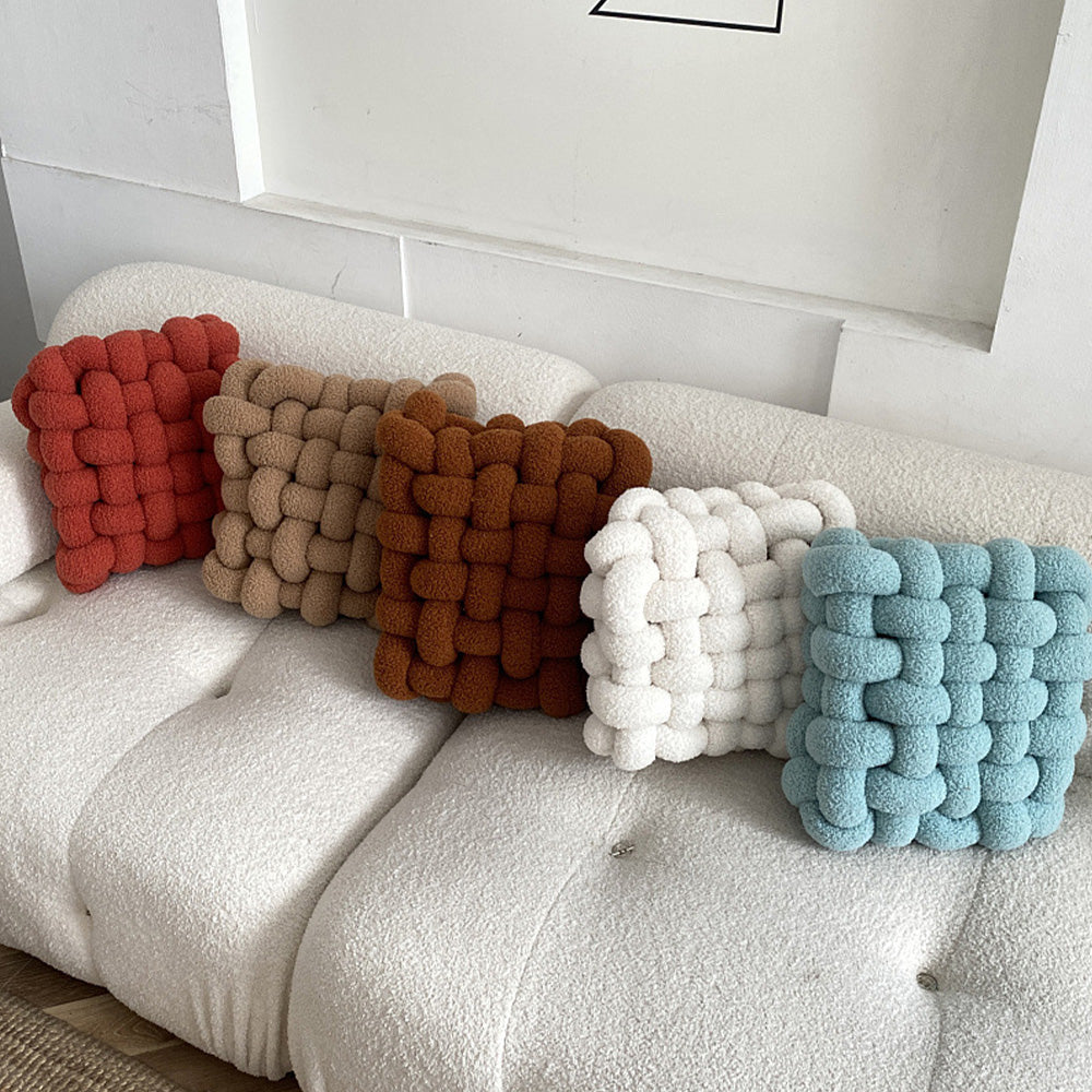 Berber Fleece Square Shaped Cushion with Insert