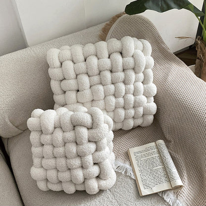 Berber Fleece Square Shaped Cushion with Insert