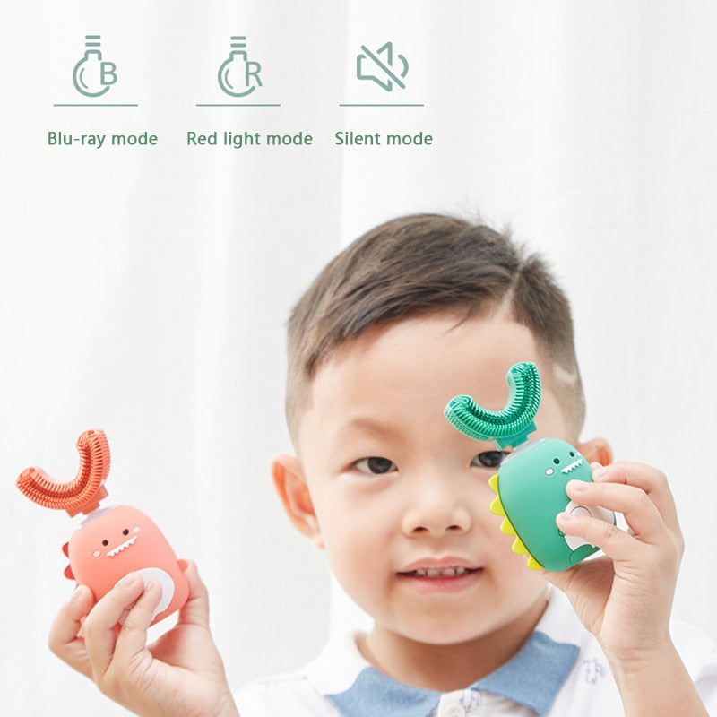 Dinosaur Ultrasonic Kids Electric Toothbrush