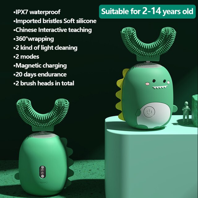 Dinosaur Ultrasonic Kids Electric Toothbrush