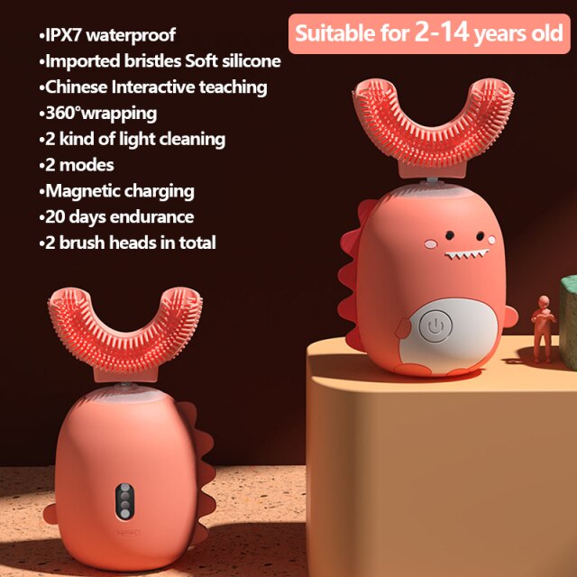 Dinosaur Ultrasonic Kids Electric Toothbrush