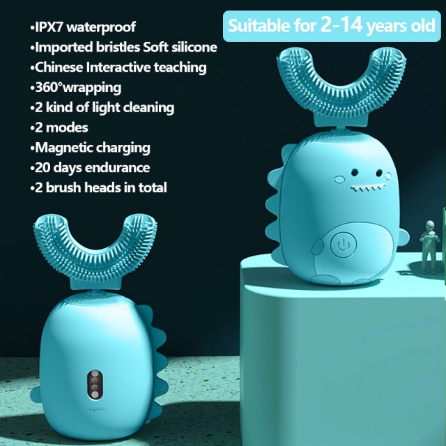 Dinosaur Ultrasonic Kids Electric Toothbrush