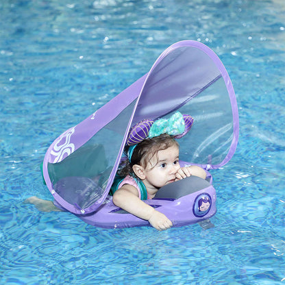 Mermaid 3~24 Months Swimming Float Swim Trainer with Canopy