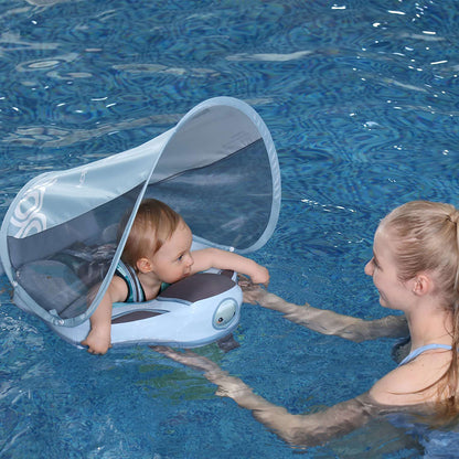 Sea Turtle 3-24 Months Swimming Float Swim Trainer with Canopy